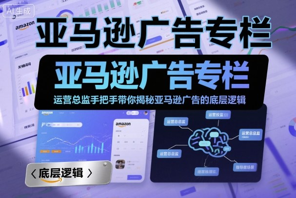 亚马逊广告专栏：运营总监手把手带你揭秘亚马逊广告的底层逻辑|亚马逊广告投放的底层逻辑