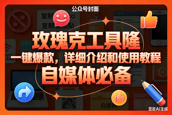 （17297期）玫瑰克隆工具，ai鲁大魔，自媒体必备神器，一键爆款神器，详细教程。
