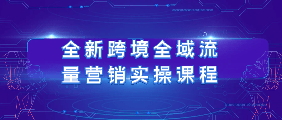 全新跨境全域流量营销实操课程|跨境私域流量趋势