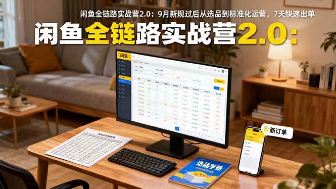 (16263期)闲鱼全链路实战营2.0:9月新规过后从选品到标准化运营,7天快速出单 (16263期)闲鱼全链路实战营2.0:9月新规过后从选品到标准化运营,7天快速出单