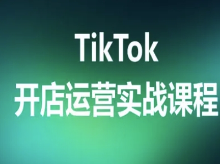TikTok开店运营实战课程，TK跨境电商实操全流程|TikTok开店运营实战课程，TK跨境电商实操全流程管理系统