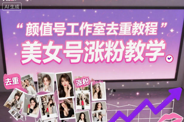 颜值号工作室去重教程，美女号涨粉教学|颜值号工作室去重教程，美女号涨粉教学生