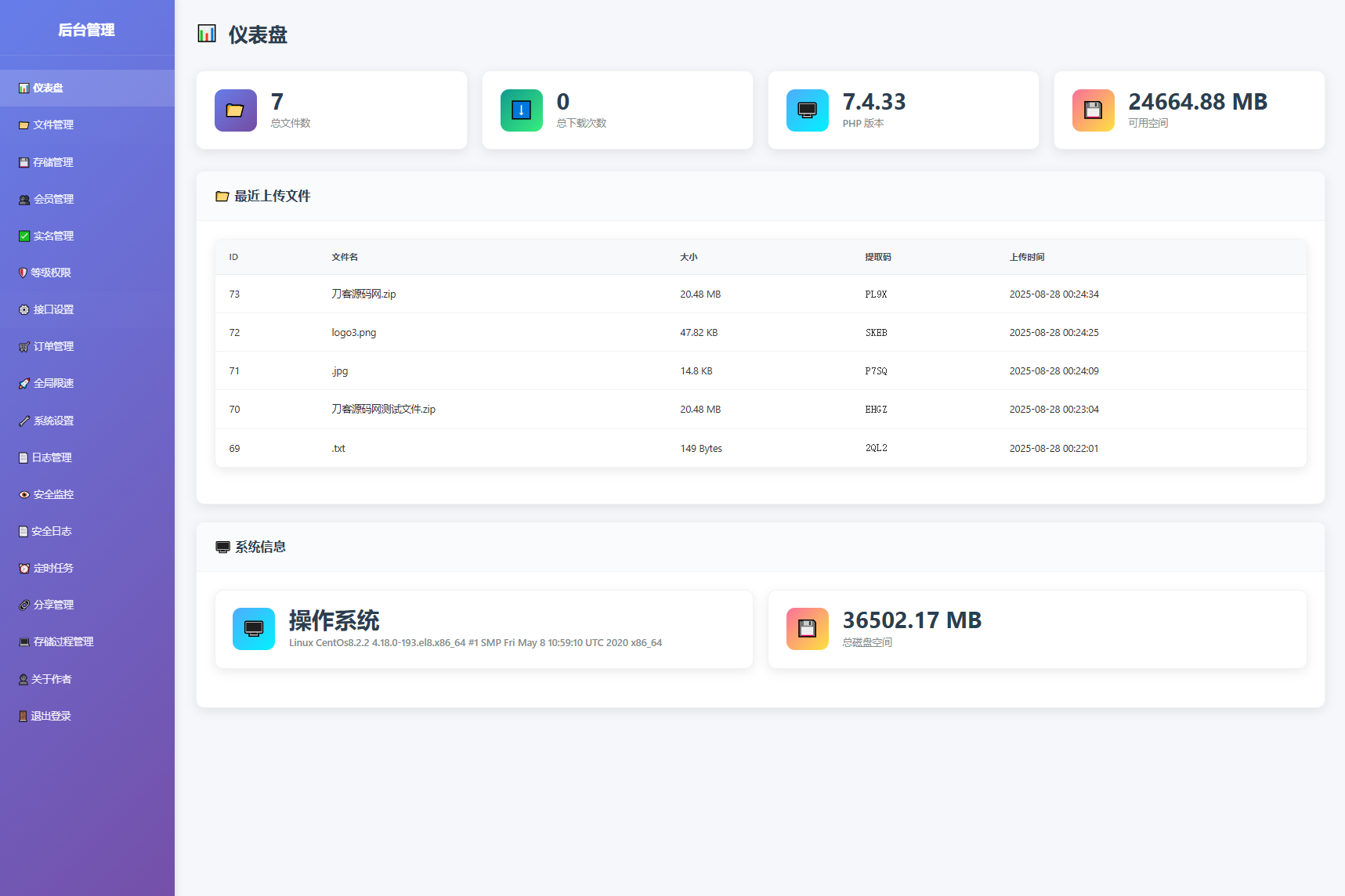 9月更新 临时文件快传系统源码 全开源附教程|临时文件快传系统源码