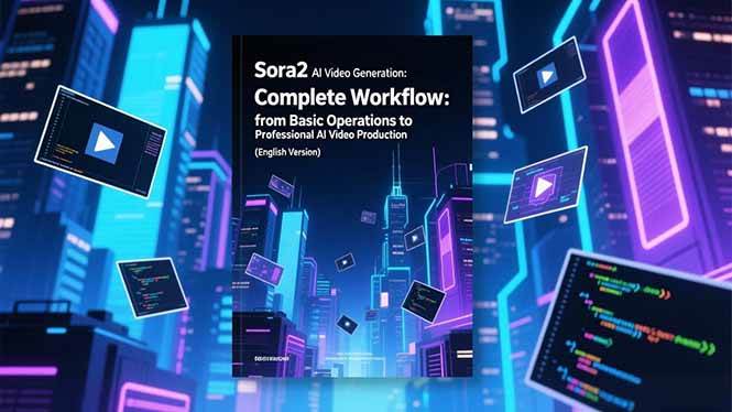 （16758期）Sora2 AI视频生成的系统教程（英文版）：从基础操作到专业级AI视频制作的完整工作流