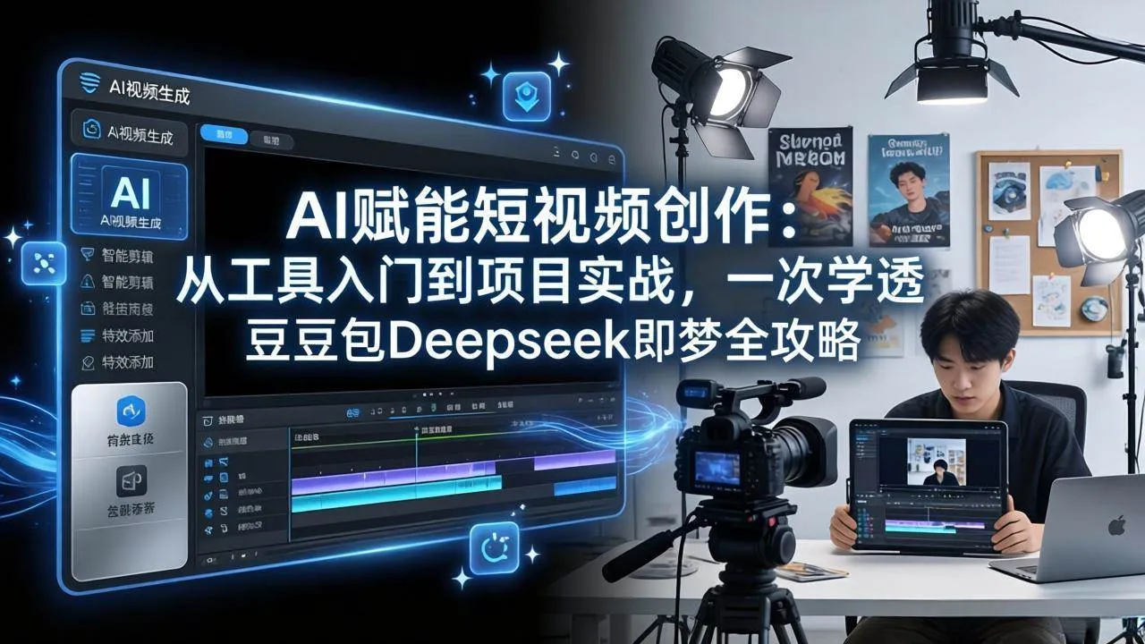 (17762期)AI赋能短视频创作:从工具入门到项目实战,一次学透豆包Deepseek即梦全攻略 (17762期)AI赋能短视频创作:从工具入门到项目实战,一次学透豆包Deepseek即梦全攻略