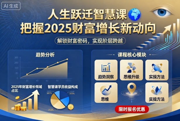 人生跃迁智慧课，把据2025财富增长新动向|人生跃迁智慧课，把据2025财富增长新动向新