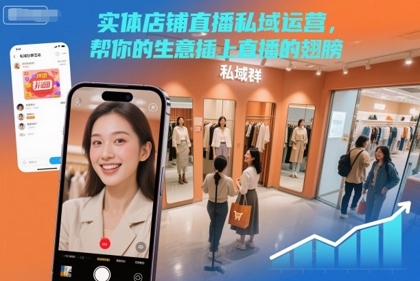 实体店铺直播私域运营，帮你的生意插上直播的翅膀|逍遥实体直播课程怎么样