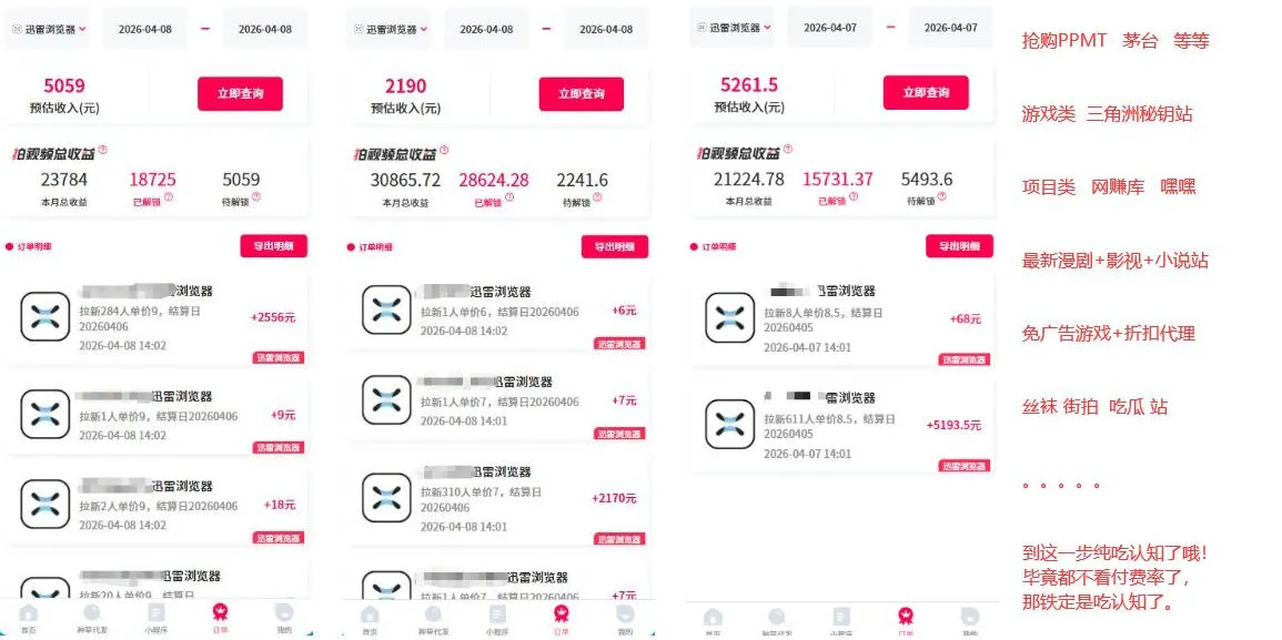 迅雷浏览器项目2.0_拆个大佬周1W的打法