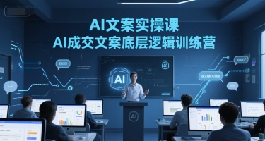 AI文案实操课，AI成交文案底层逻辑训练营|AI文案工作提效实操指南