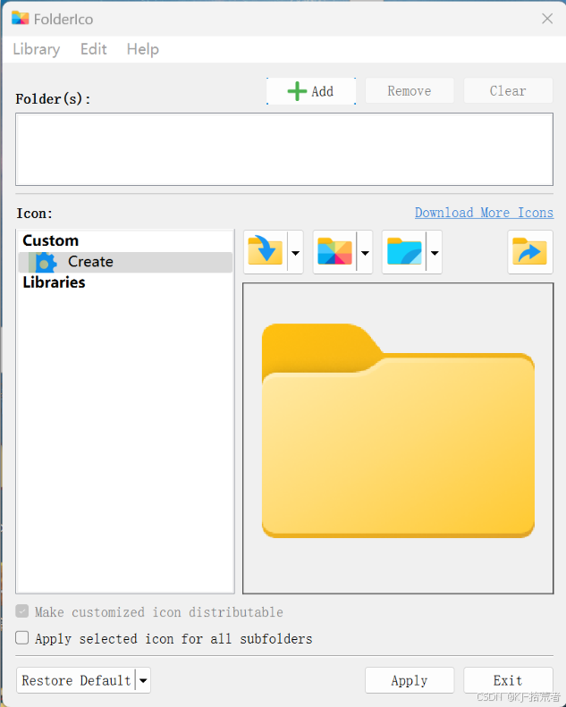 FolderIco文件夹颜色更改工具v8.1|folder文件夹颜色