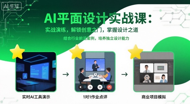 AI平面设计实战课，实战演练，解锁创意之门，掌握设计之道|AI平面设计实战课，实战演练，解锁创意之门，掌握设计之道领域