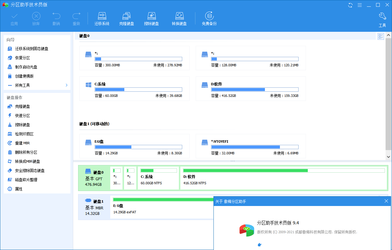 分区助手技术员v10.8.1特别版|分区助手技术员v10.8.1特别版破解版