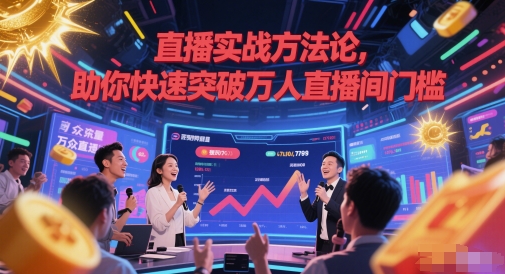 直播实战方法论，助你快速突破万人直播间门槛|直播间快速达到千人直播间的方法