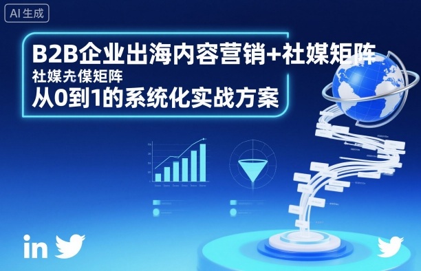 B2B企业出海内容营销+社媒矩阵，从0到1的系统化实战方案|b2b企业出海内容营销+社媒矩阵,从0到1的系统化实战方案过程