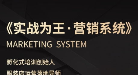 服装老板必修课《实战为王-营销系统》实现业绩被动式增长|服装老板必修课《实战为王-营销系统》实现业绩被动式增长近义词