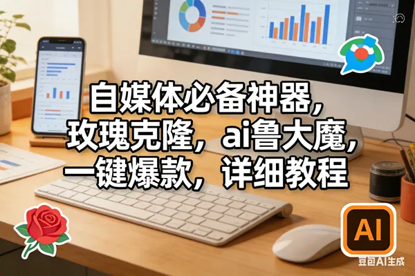 (17886期)玫瑰克隆软件,ai鲁大魔工具,自媒体必备神器,一键爆款,详细教程。 (17886期)玫瑰克隆软件,ai鲁大魔工具,自媒体必备神器,一键爆款,详细教程。