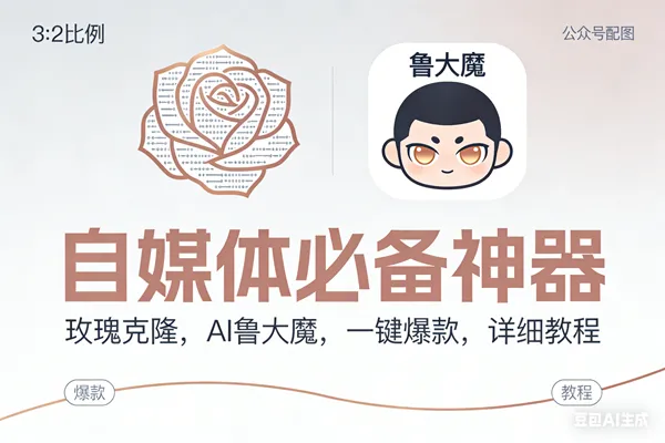 （17170期）玫瑰克隆神器，ai鲁大魔，自媒体必备工具，一键爆款神器，详细教程。