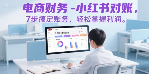 电商财务-小红书对账，7步搞定账务，轻松掌握利润|电商财务如何对账比较方便