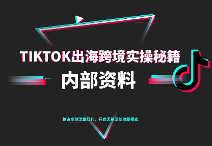 TikTok跨境电商0-1搭建运营(更新10月)|tiktok跨境电商从0-1全流程讲解